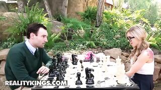 A nerdy teen Kali Roses gets fucked by a huge dick