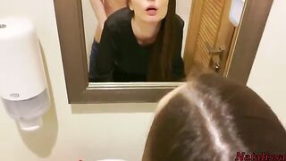 First night sex in restaurant toilet, Natalissa shines
