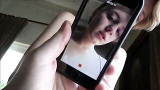 Girl convinces stepdad to make a secret sex video