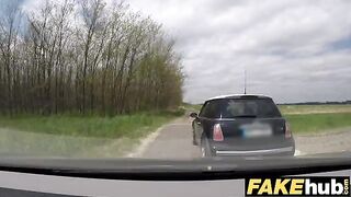Fake cop unregistered driver gets banged by a cop