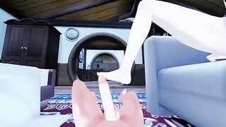 Futa Lumine gives foot job to enjoy Genshin Impact hentai