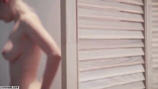 A cute schoolgirl got her pussy filled with cum and facial by a stranger