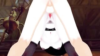 Tall vampire Lady Dimitrescu fucked doggystyle in Resident Evil Village