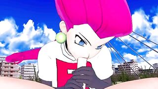 Jessie from Team Rocket wants to fuck your rocket Pokémon in this uncensored POV hentai