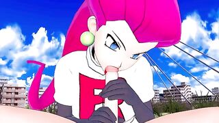 Jessie from Team Rocket wants to fuck your rocket Pokémon in this uncensored POV hentai