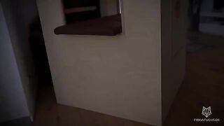The blonde Fiona Fuchs gets her pussy stuffed in the glory hole