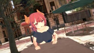 A date with the invisible girl in 3D hentai style