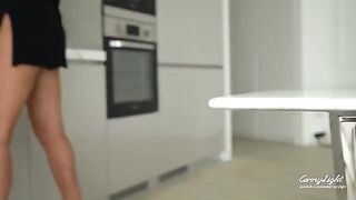 Step mom caught step son jerking off and helped him finish