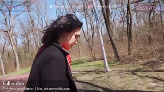 Public sex with a beautiful Russian student in nature - Part 1