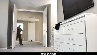 A babysitter, none other than the busty Joslyn James, got horny and seduced her boss