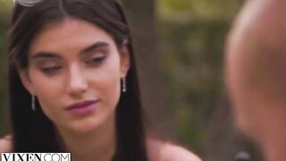Vixen’s shy brunette Stefany gets wild with Alberto in a steamy scene