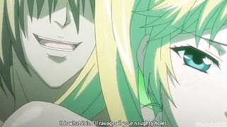 The girl in the animated hentai movie is always horny for more