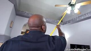 The petite handyman's cock is needed for the beauty Jazmin Luv