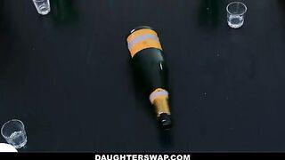 Sluts Cielo West and Kourtney Rae dare each other to fuck