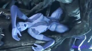 Cortana gets fucked by everyone in an intense scene