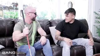 Blind guy cheats Vienna Black, tricks her into sex on the street