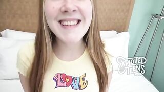 Redhead teen with freckles and red pubic hair gets fucked hard