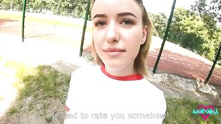 A girl got a good mark from the teacher for sex in steamy encounter
