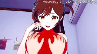 Rent a girlfriend Chizuru Mizuhara gets fucked hard in this special hentai video
