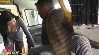 Big black cock for the fake taxi driver Sofia Lee with her huge natural tits