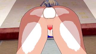 Hentai animation with Rebecca Bluegarden from Edens Zero