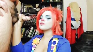 Clown girl has an April Fool's creampie surprise
