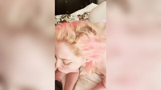A woman brought her husband a portion of fresh cum