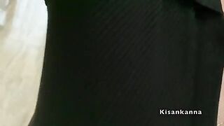 The man checked his wife while sleeping