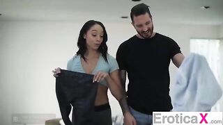 The couple enjoy erotic sex and do not get tired of seducing each other