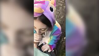 Babe ran into the street and got fucked by a stranger - SolaZola