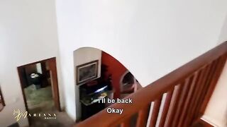 Mariana Martix gets fucked by her stepbrothers during a family conversation