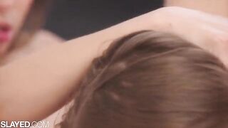 The appetizing girls are having fun with each other and play with their nice tits