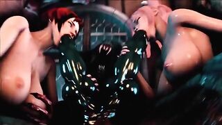 Hentai 3D uncensored Full Moon 2 Gangbang, a compilation of intense scenes