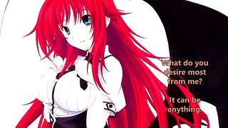 Rias Gremory welcomes her new servant - a thrilling hentai JOI experience