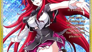 Rias Gremory welcomes her new servant - a thrilling hentai JOI experience