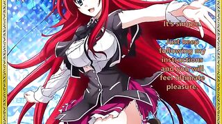 Rias Gremory welcomes her new servant - a thrilling hentai JOI experience