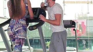 Colombian girl with a bubble butt gets picked up at the gym for sex