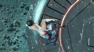 Hentai 3D uncensored ANGELITA - a nice compilation of scenes with a hot character