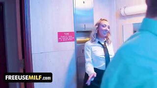 Hot bathroom attendant gives extra special treatment to club-goers that they will never forget