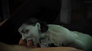 The best Lady Dimitrescu blowjob scene you've ever seen