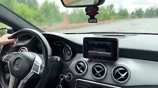 Babe buys a used car and fucks the seller in the car, hot dialogues