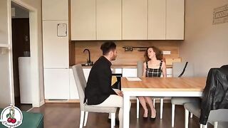 The girl has no money, so she has to fuck for rent