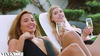 Dream threesome with vixen girls Agatha, Freya and Lika in HD quality