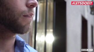 Abella Danger and Zoe Monroe seduced the guard for hard sex