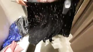 Babe NY tried on clothes in the fitting room and got fucked hard