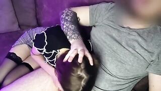 Girl sat next, got horny, and fucked her mouth - Sunako_Kirishiki