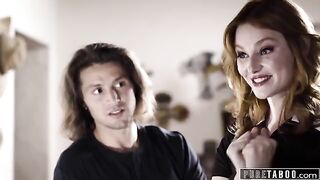 A manipulative woman, portrayed by the fiery redhead Lacy Lennon, seduces a widowed husband to remember the past