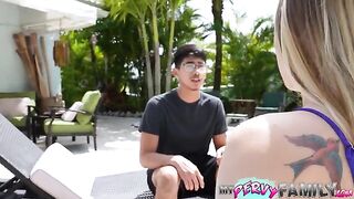 Pervert guy fucked his stepsister and made her swallow it all