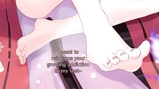 Yae Miko's 5-minute climax guarantee with foot fetish twist
