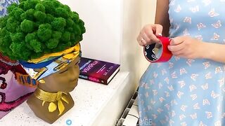 A stepson without brains fucks his stepmother without a condom